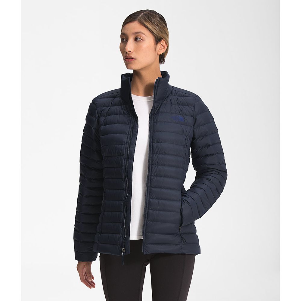 The North Face Winter Jacket Womens Australia - The North Face Stretch Navy Packable/Stowable (QOG-5